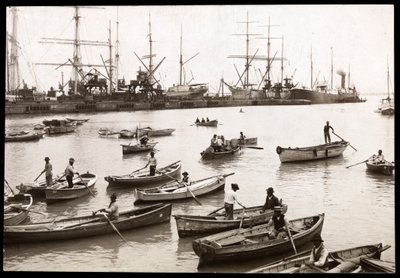 Vista del puerto en Collao, Perú, 1906 de Byron Company